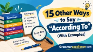 Other Ways to Say “According To” (With Examples)