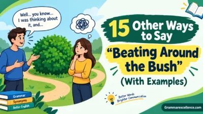 Other Ways to Say “Beating Around the Bush” (With Examples)