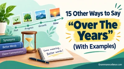 Other Ways to Say “Over The Years” (With Examples)