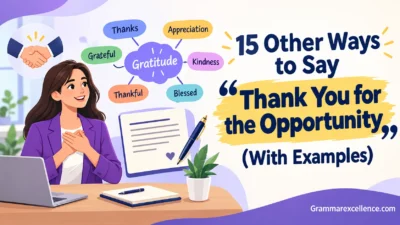 Other Ways to Say “Thank You for the Opportunity” (With Examples)