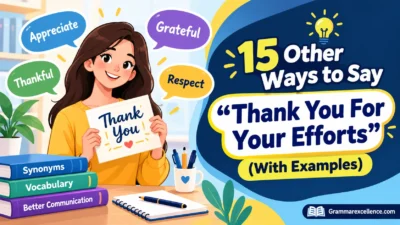 Other Ways to Say “Thank You For Your Efforts” (With Examples)