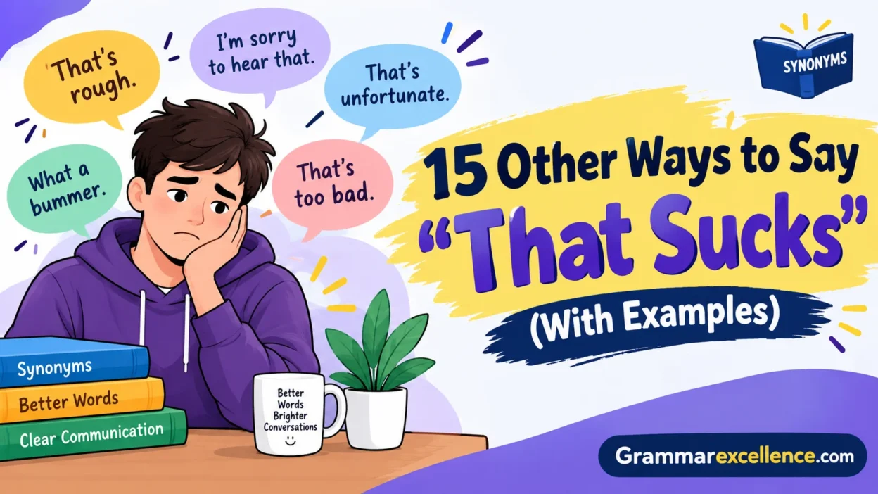 Other Ways to Say “That Sucks” (With Examples)