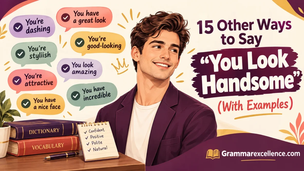 Other Ways to Say “You Look Handsome” (With Examples)