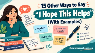 Other Ways to Say “I Hope This Helps” (With Examples)