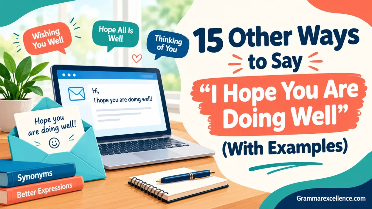 Other Ways to Say “I Hope You Are Doing Well” (With Examples)