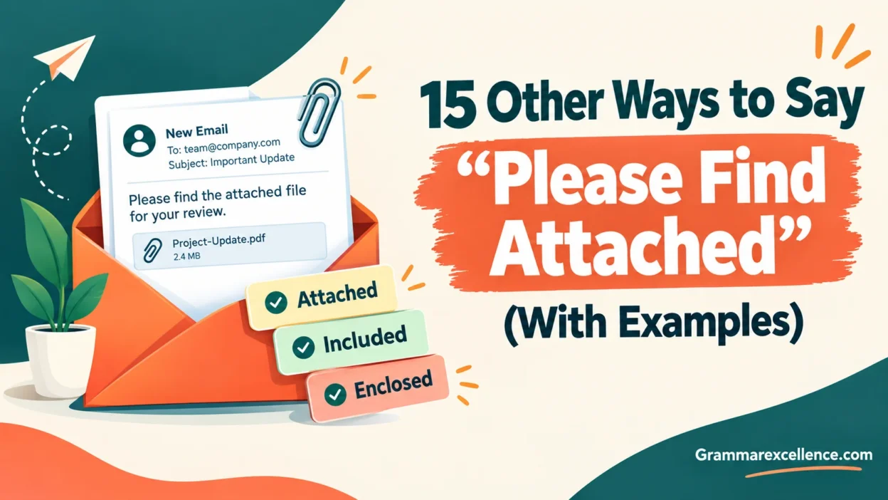 Other Ways to Say “Please Find Attached” (With Examples)