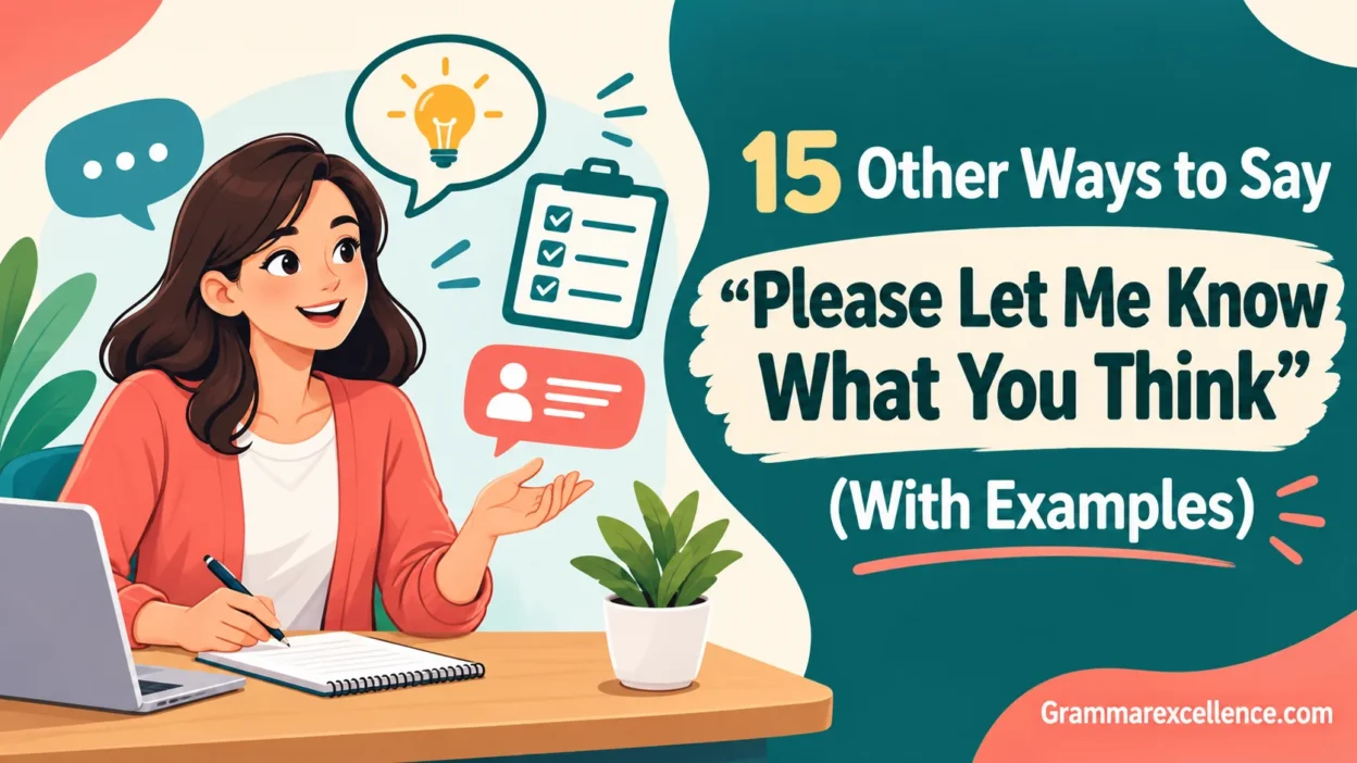 Other Ways to Say “Please Let Me Know What You Think” (With Examples)