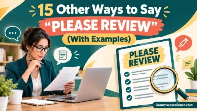 Other Ways to Say “Please Review” (With Examples)